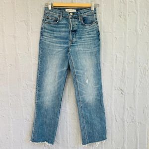 Aritzia Denim Forum High Rise Straight Jeans 25